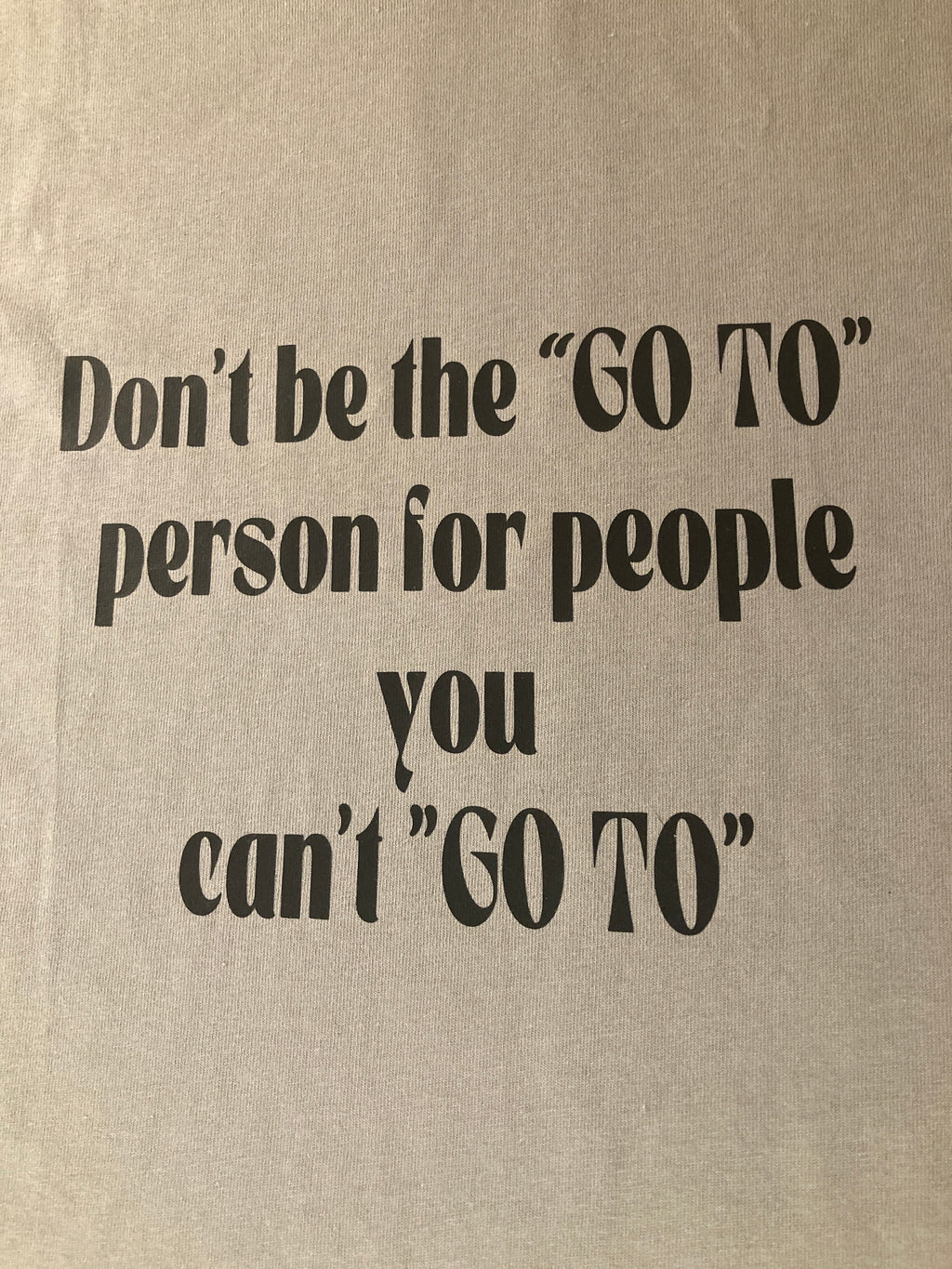 "GO TO" Person