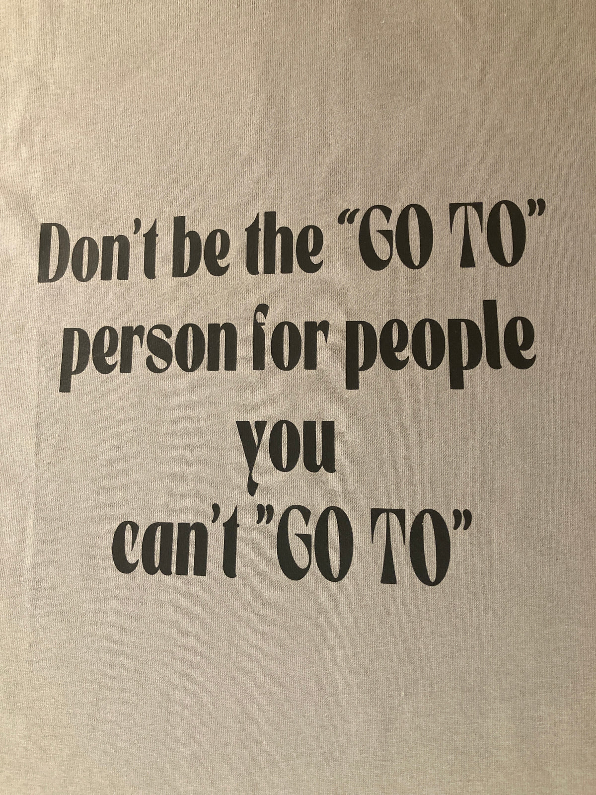 "GO TO" Person
